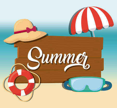 Summer season designのイラスト素材
