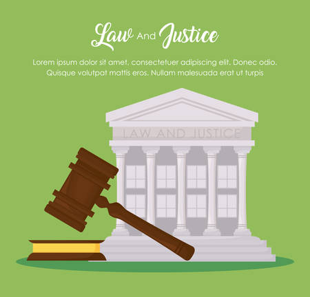 Law and justice designのイラスト素材