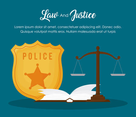 Law and justice designのイラスト素材