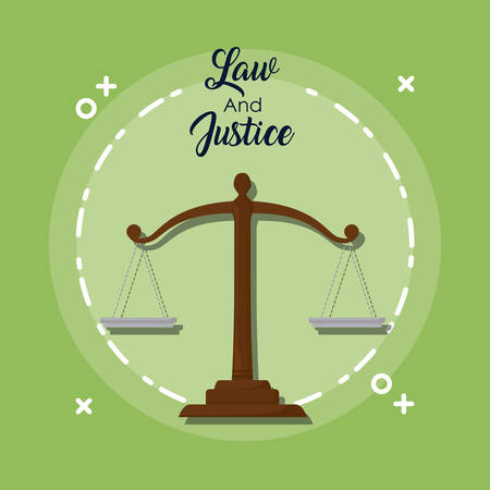 Law and justice designのイラスト素材