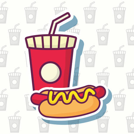 Fast food designのイラスト素材