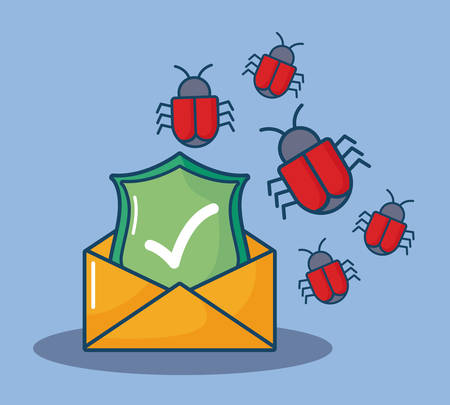 Cyber security designのイラスト素材