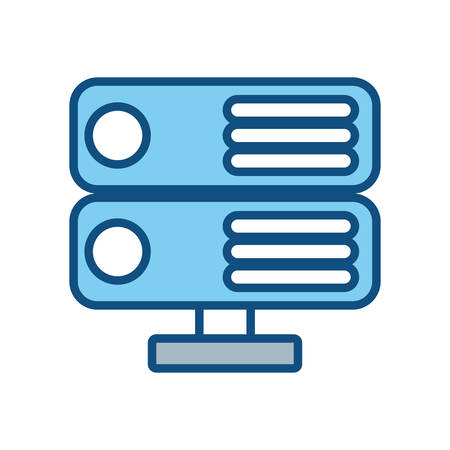 Server vector illustrationのイラスト素材