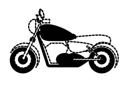 Classic motorcycle designのイラスト素材