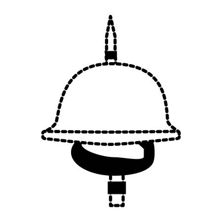 Motorcycle spiked helmet icon over white background, vector illustrationのイラスト素材