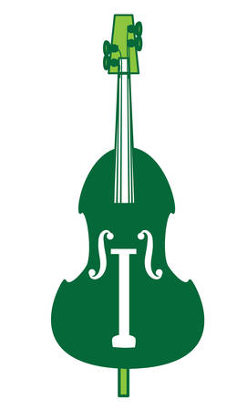 cello instrument icon over white background, monochrome design. vector illustrationのイラスト素材