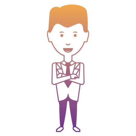 cartoon businessman icon Vector illustration.のイラスト素材