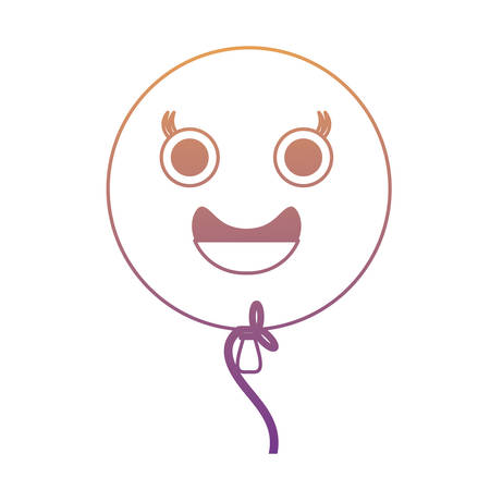 Kawaii balloon iconのイラスト素材