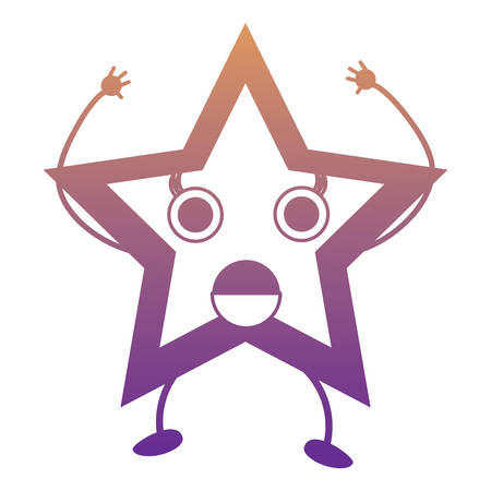 Kawaii star iconのイラスト素材