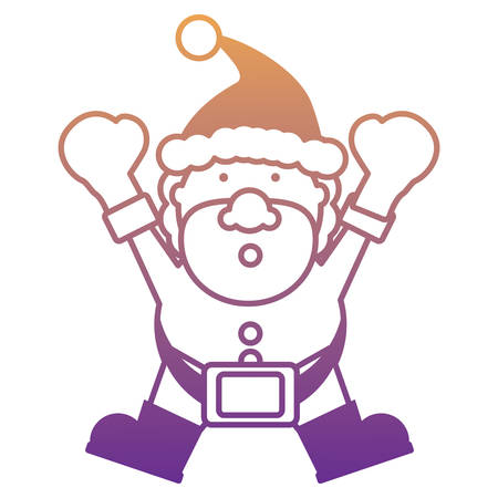 Cartoon santa claus iconのイラスト素材