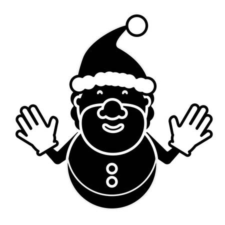 Cartoon santa claus iconのイラスト素材