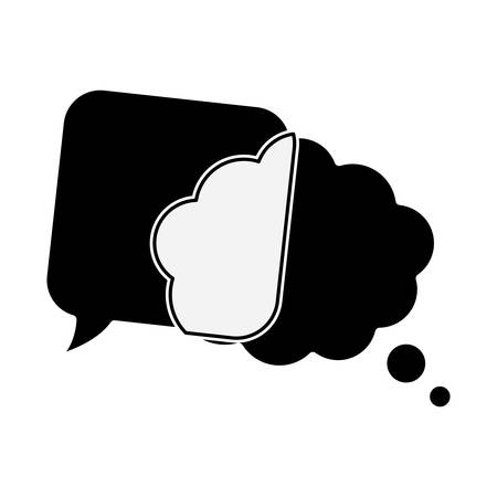 Speech bubbles chat designのイラスト素材