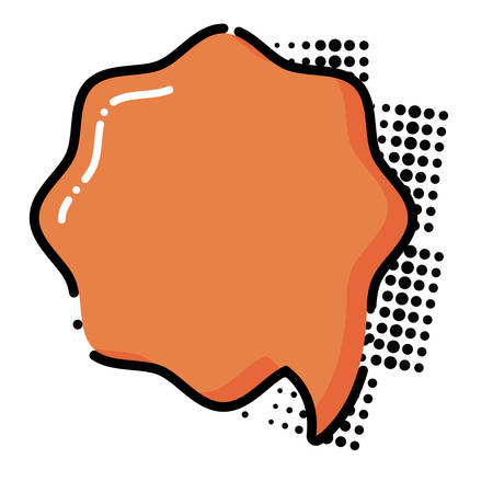 Speech bubble icon over white background, pop art and colorful design. vector illustrationのイラスト素材