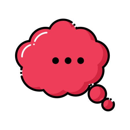 Speech cloud icon over white background, colorful design. vector illustrationのイラスト素材