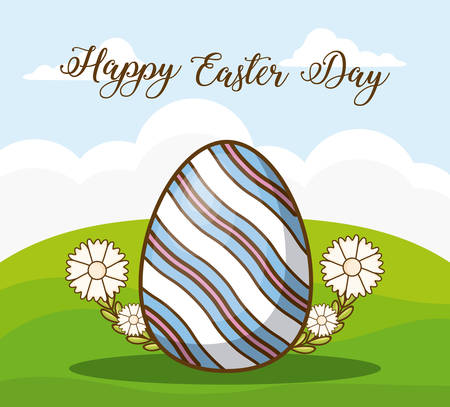 Happy easter day designのイラスト素材