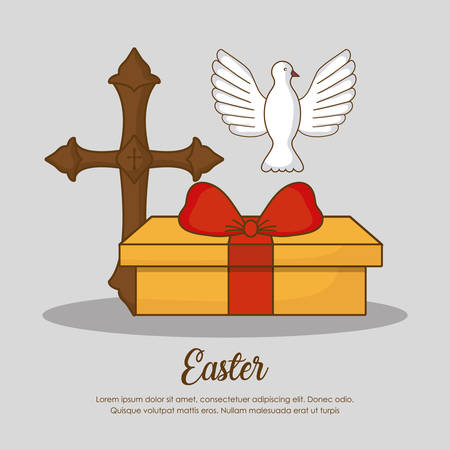 Happy easter day designのイラスト素材