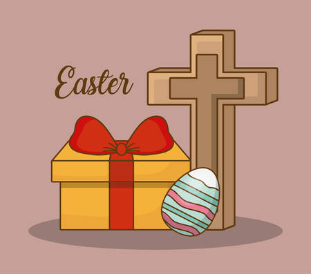 Happy easter day designのイラスト素材