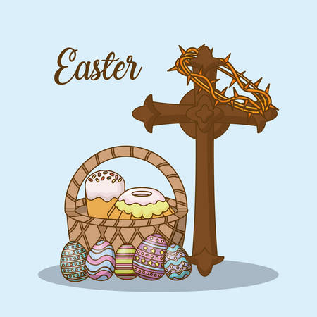 Happy easter day designのイラスト素材