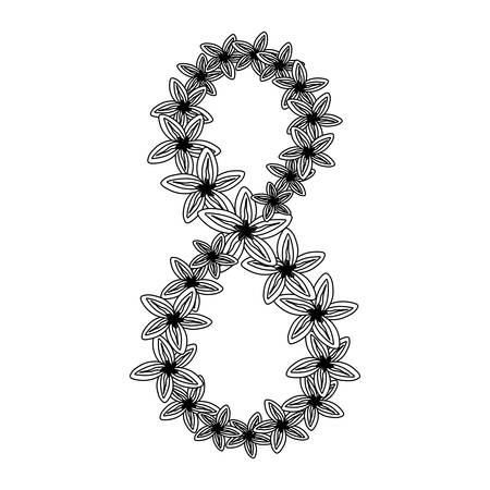 Floral vector illustration.のイラスト素材