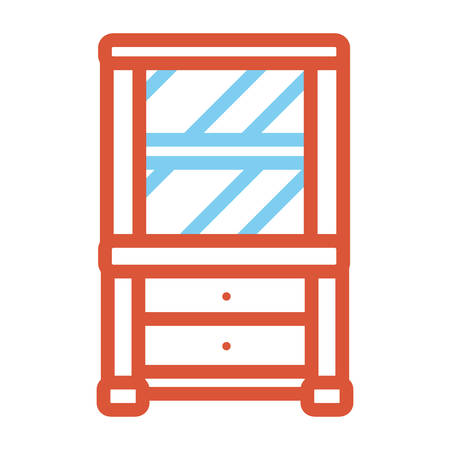 A showcase vector illustration.のイラスト素材