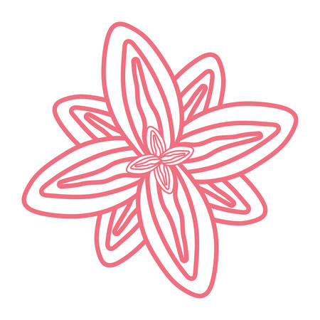 tropical flower icon over white background, monochrome design. vector illustrationのイラスト素材