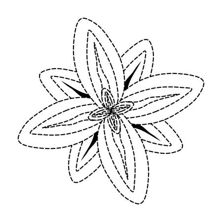 tropical flower icon over white background vector illustrationのイラスト素材