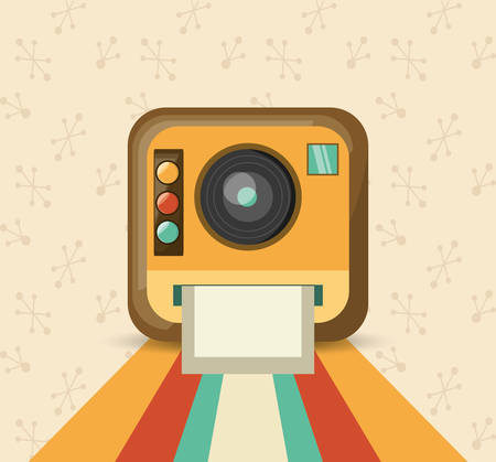 Retro camera iconのイラスト素材