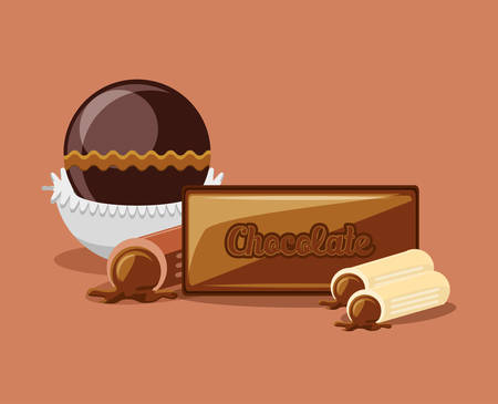 Chocolate concept designのイラスト素材