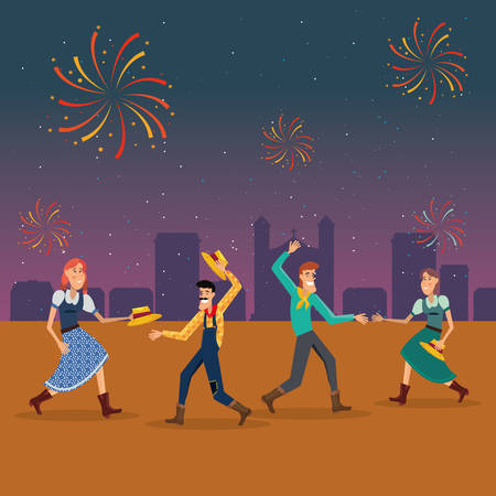 Festa Junina designのイラスト素材
