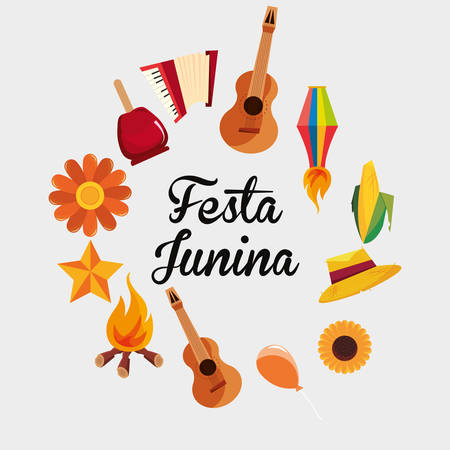 Festa Junina designのイラスト素材