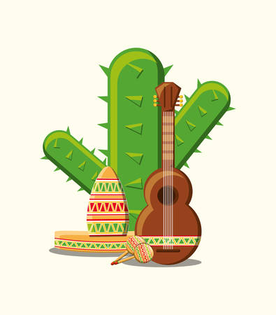 Mexico concept designのイラスト素材