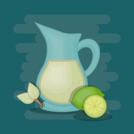 colorful teapot kitchen designのイラスト素材