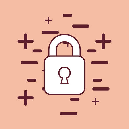 Security padlock iconのイラスト素材