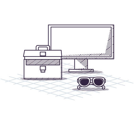 Office supplies designのイラスト素材