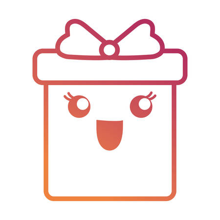 Gift box icon over white background vector illustrationのイラスト素材