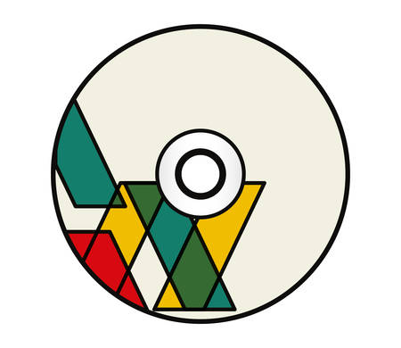 Corporate brand CD illustration on white background.のイラスト素材