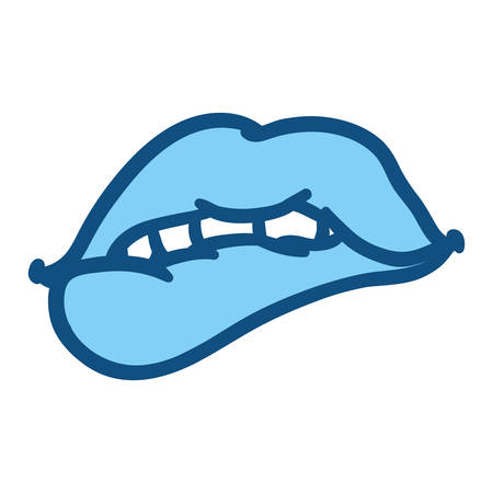Sexy women lips cartoon icon vector illustration graphic designのイラスト素材