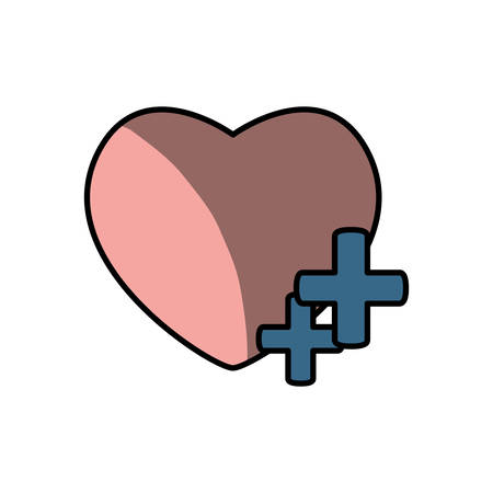 Virtual love social media symbol.のイラスト素材