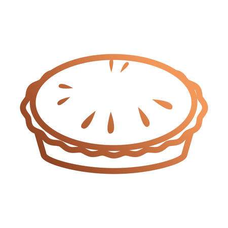 apple pie icon over white background colorful design vector illustrationのイラスト素材