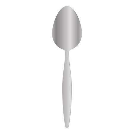 spoon utensil icon over white background colorful design vector illustrationのイラスト素材