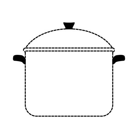 A boiler pan design isolated on white background.のイラスト素材