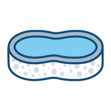 washing brush designのイラスト素材