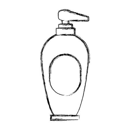 A shampoo bottle design isolated on white background.のイラスト素材