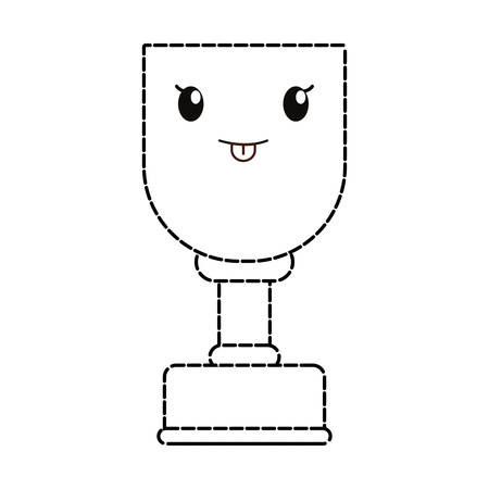 A trophy icon isolated on white background.のイラスト素材