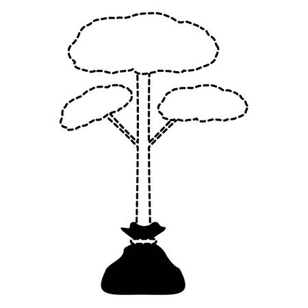 Tree plant icon isolated on white backgroundのイラスト素材