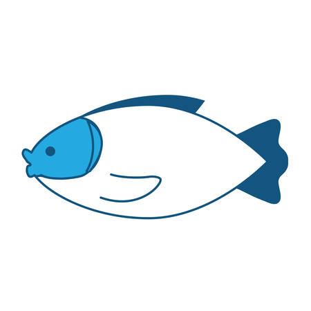 fish icon over white background, vector illustrationのイラスト素材