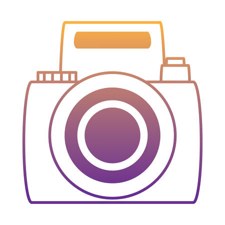 photographic camera icon over white background, colorful design. vector illustrationのイラスト素材