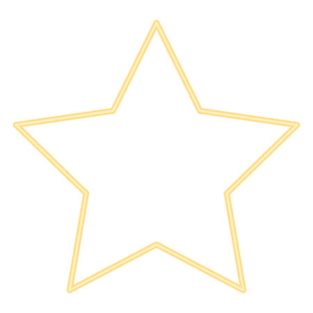 star shape icon over white background, colorful design. vector illustrationのイラスト素材