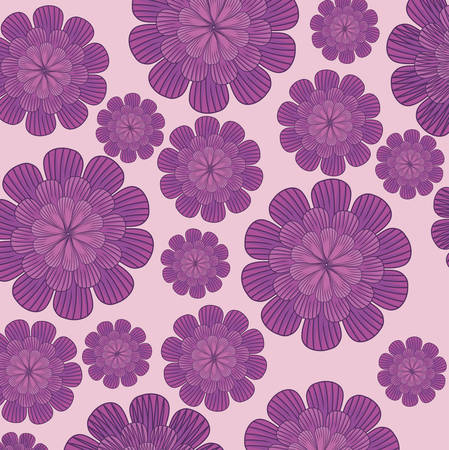 Beautiful flowers background, colorful design. vector illustrationのイラスト素材