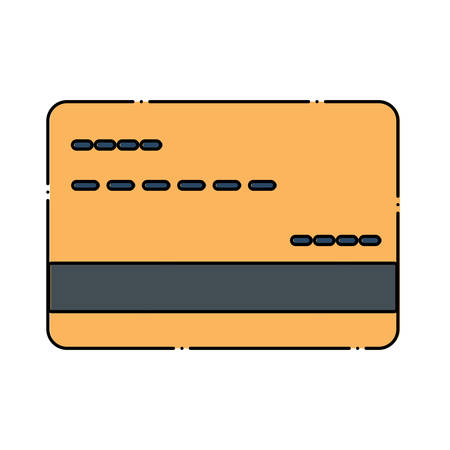 credit card icon over white background, colorful design. vector illustrationのイラスト素材